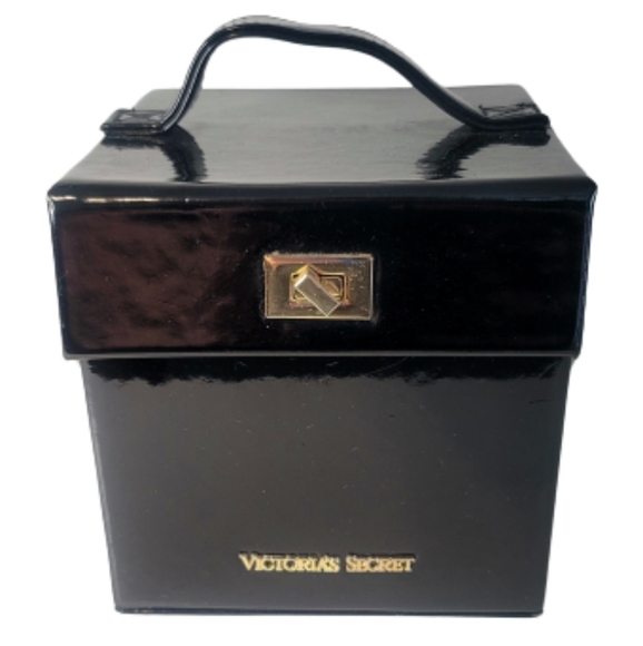 !SOLD!💰 Victoria's Secret Black and Purple Satin Lined Jewelry Box - Picture 5 of 14